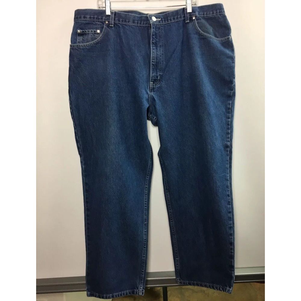 Green label denim blue jeans reg fit Med Wash Mens Pants Size‎ 44x30